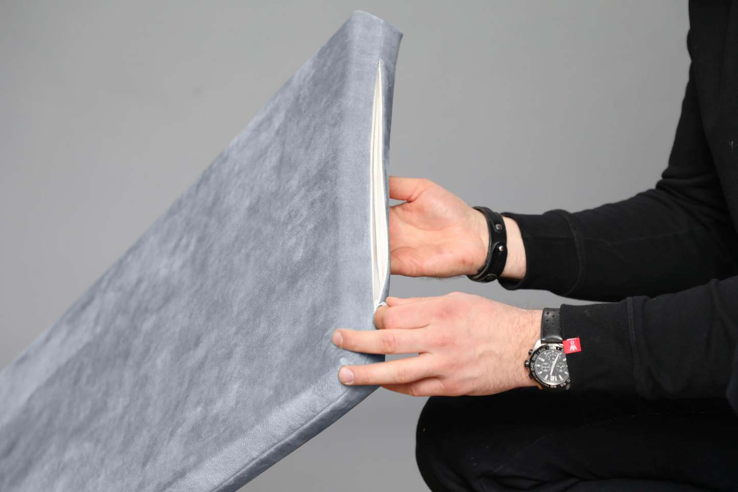Dog bed with sides | 2-sided | METAL GREY | animalistus