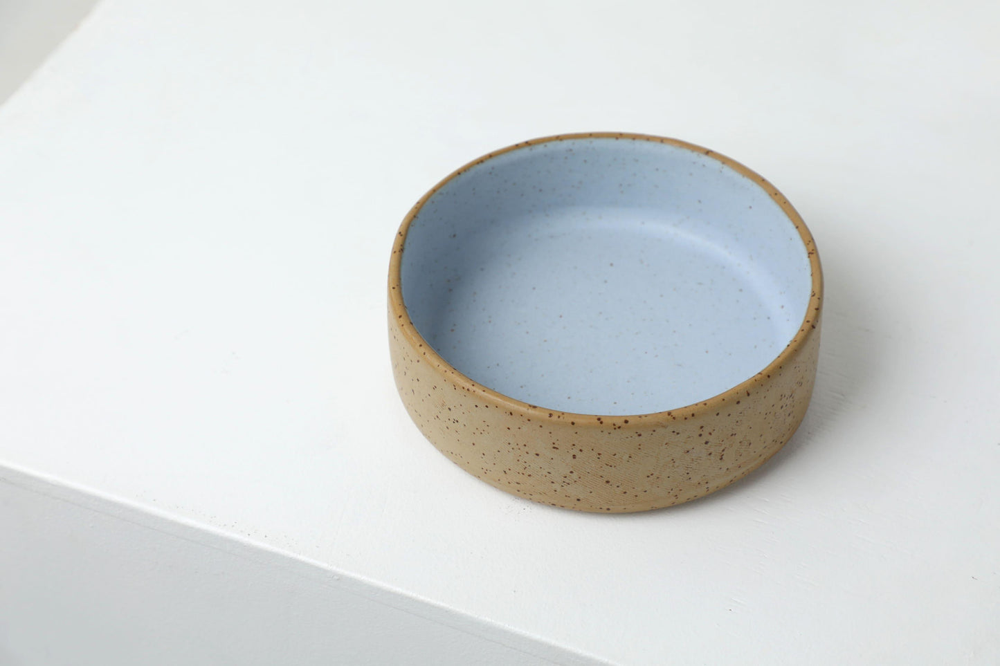 Handmade ceramic dog bowls | RAW+SKY BLUE | animalistus