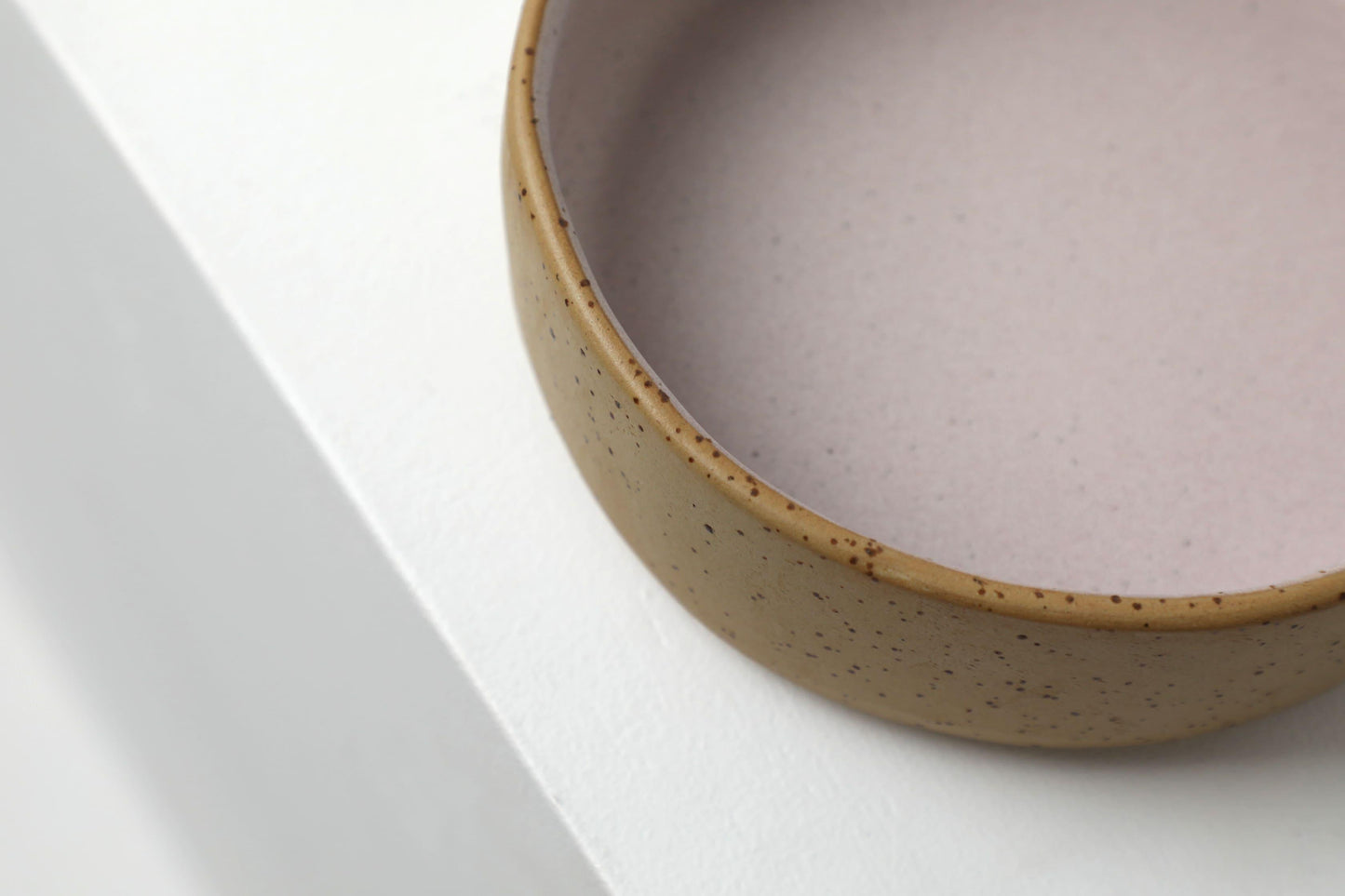 Handmade ceramic dog bowls | RAW+PASTEL PINK | animalistus