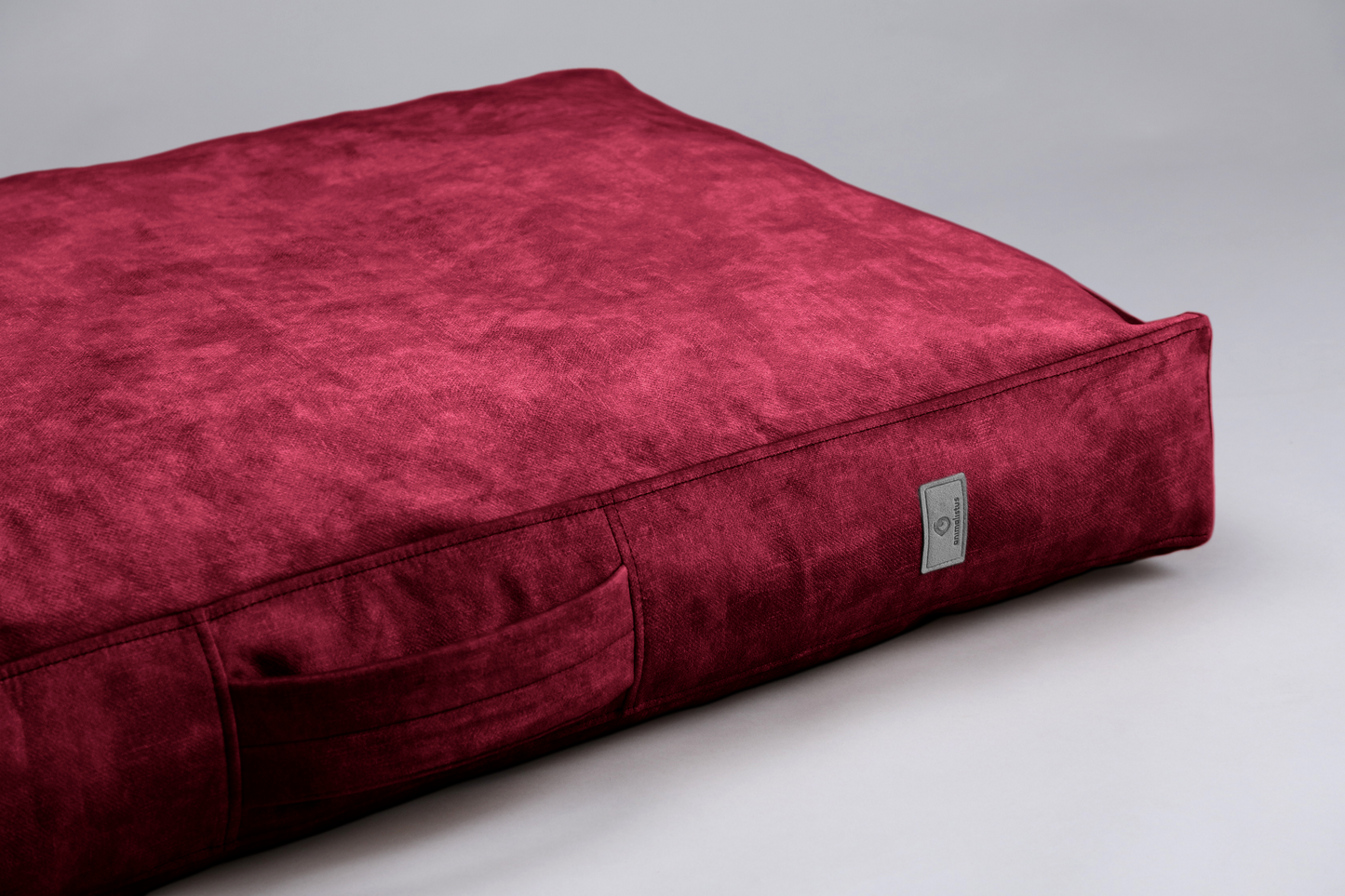 Dog cushion bed | LuxSoft | 2-sided | RUBY RED | animalistus