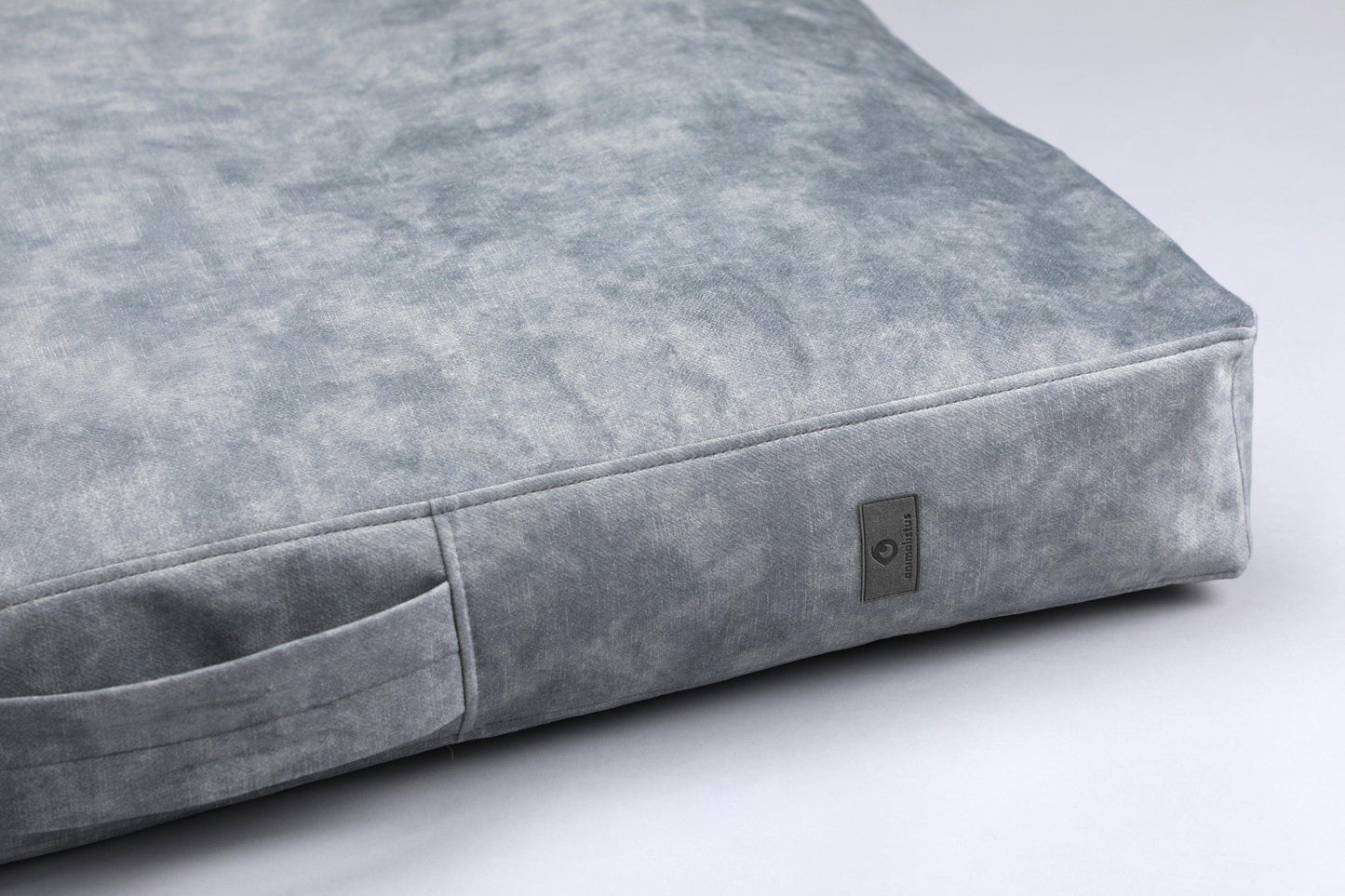 Dog cushion bed | LuxSoft | 2-sided | METAL GREY | animalistus