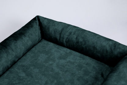 Dog bed with sides | 2-sided | EMERALD GREEN | animalistus