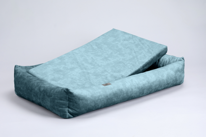 Dog bed with sides | 2-sided | DUSTY GREEN | animalistus