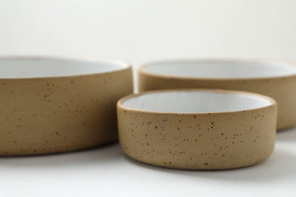 Handmade ceramic dog bowls | RAW+WHITE | animalistus