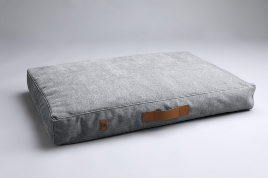 Scandinavian design dog bed | LuxSoft | 2-sided | OSLO GREY | animalistus