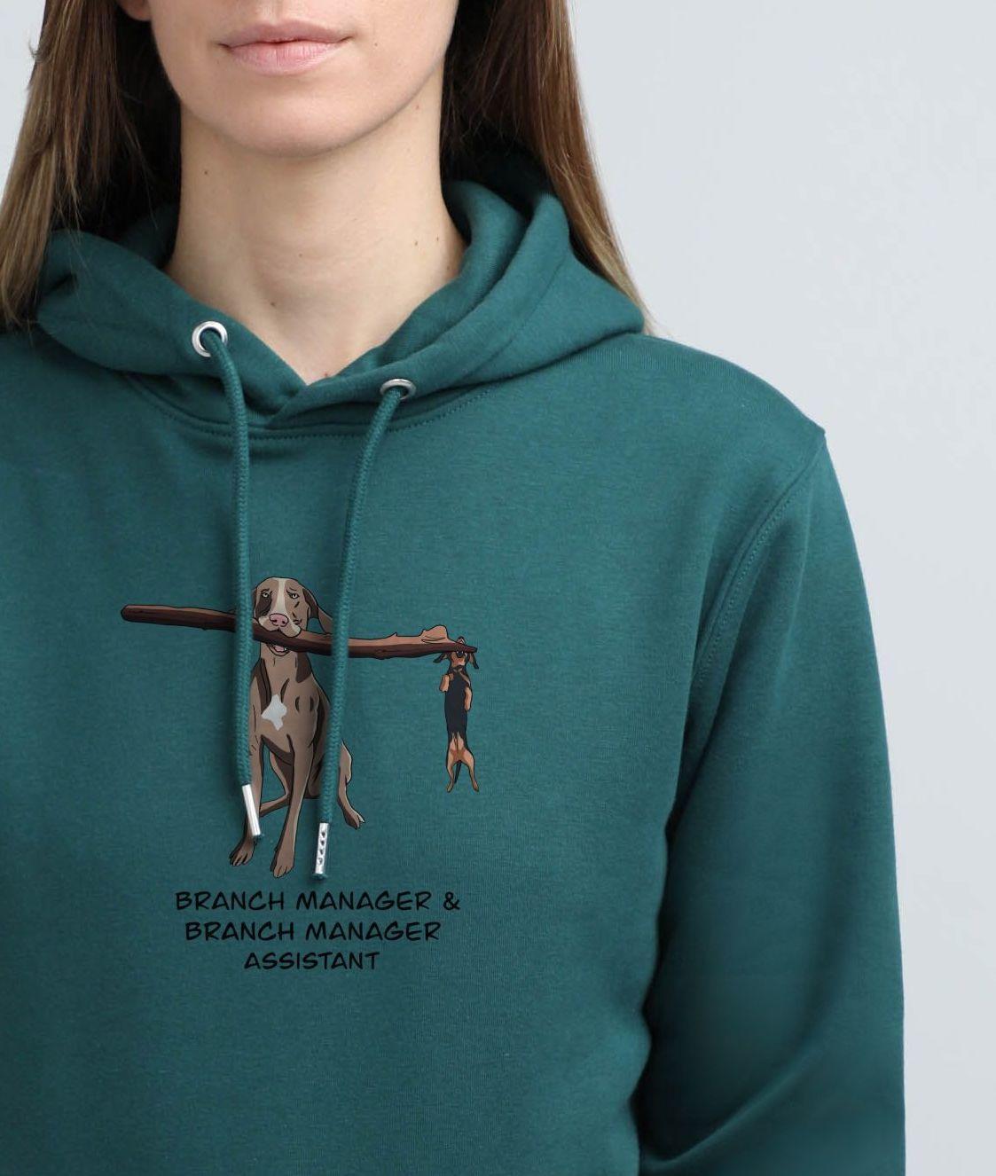 Manager dog | Hoodie with dog. Regular fit | Unisex | animalistus