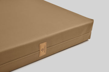 Leather-look dog bed | ComfySupport+ | 2-sided | COPPER BROWN | animalistus