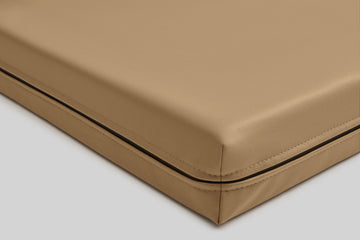Leather-look dog bed | ComfySupport+ | 2-sided | COPPER BROWN | animalistus