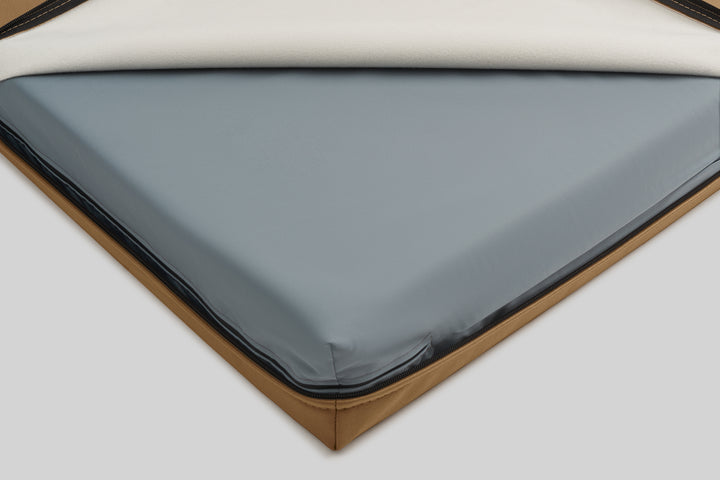 Leather-look dog bed | ComfySupport+ | 2-sided | COPPER BROWN | animalistus