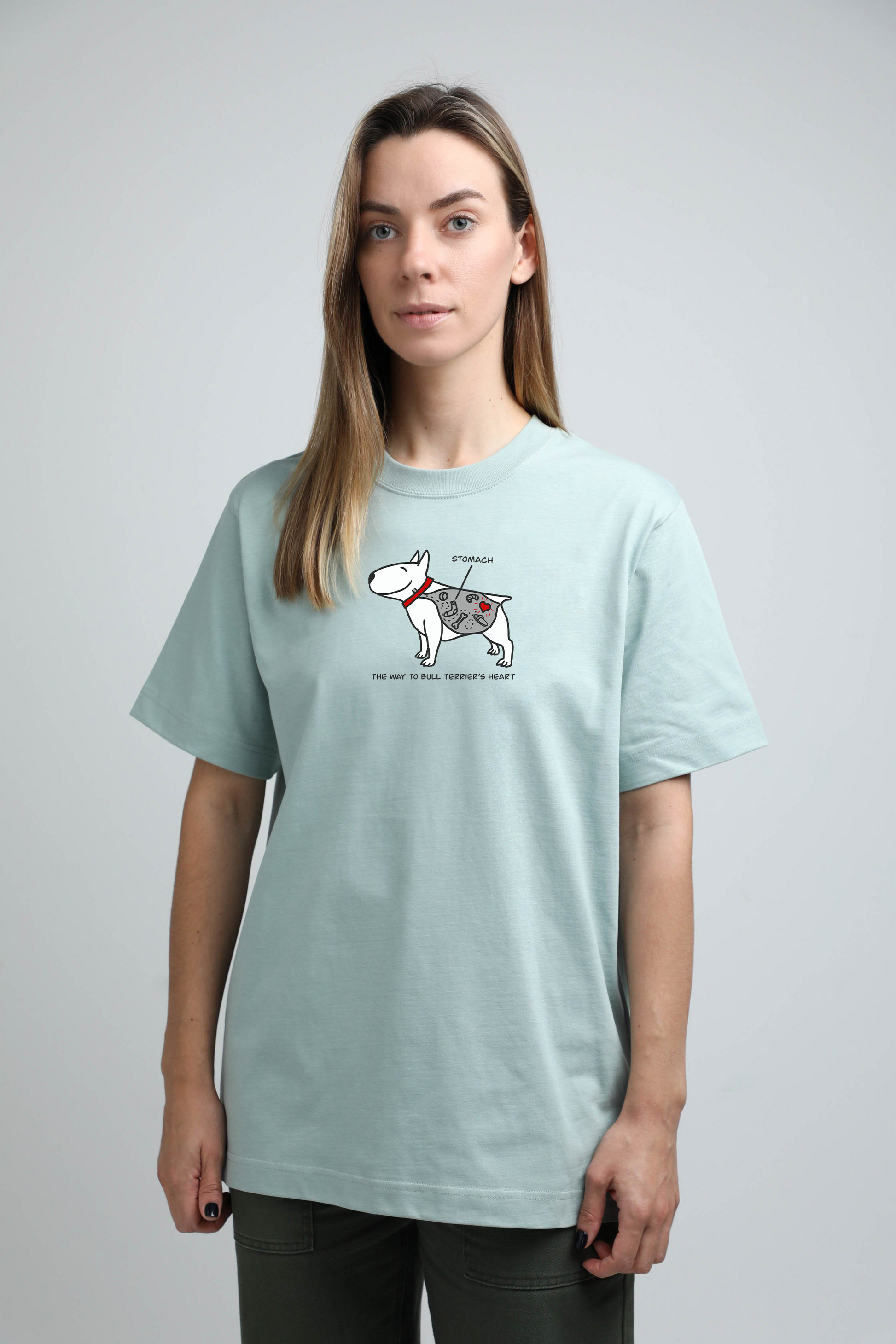 Hungry dog | Heavyweight T-Shirt with dog. Oversized | Unisex | animalistus