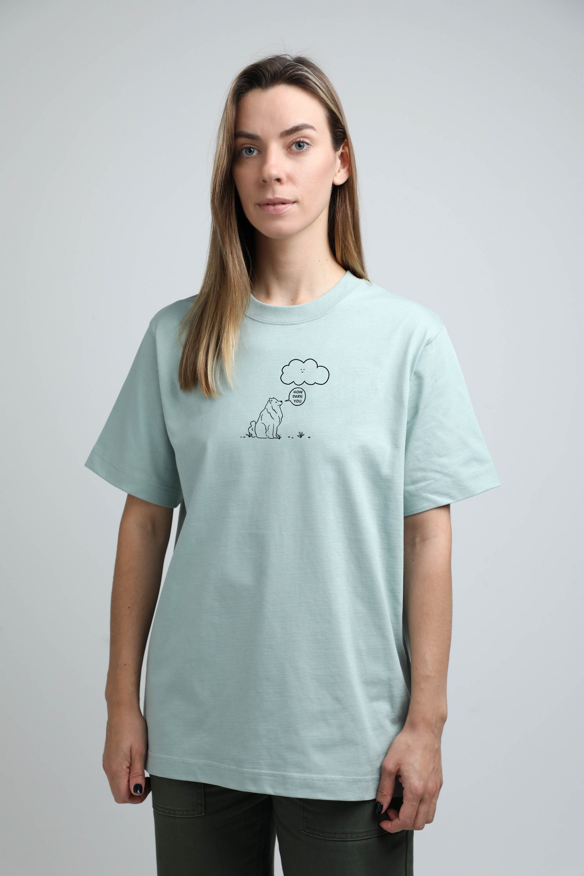 Cloud dog | Heavyweight T-Shirt with dog. Oversized | Unisex | animalistus