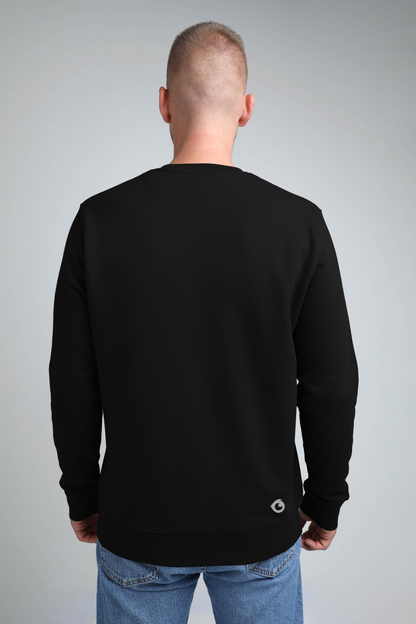 Balance | Crew neck sweatshirt with embroidered dog. Regular fit | Unisex | animalistus