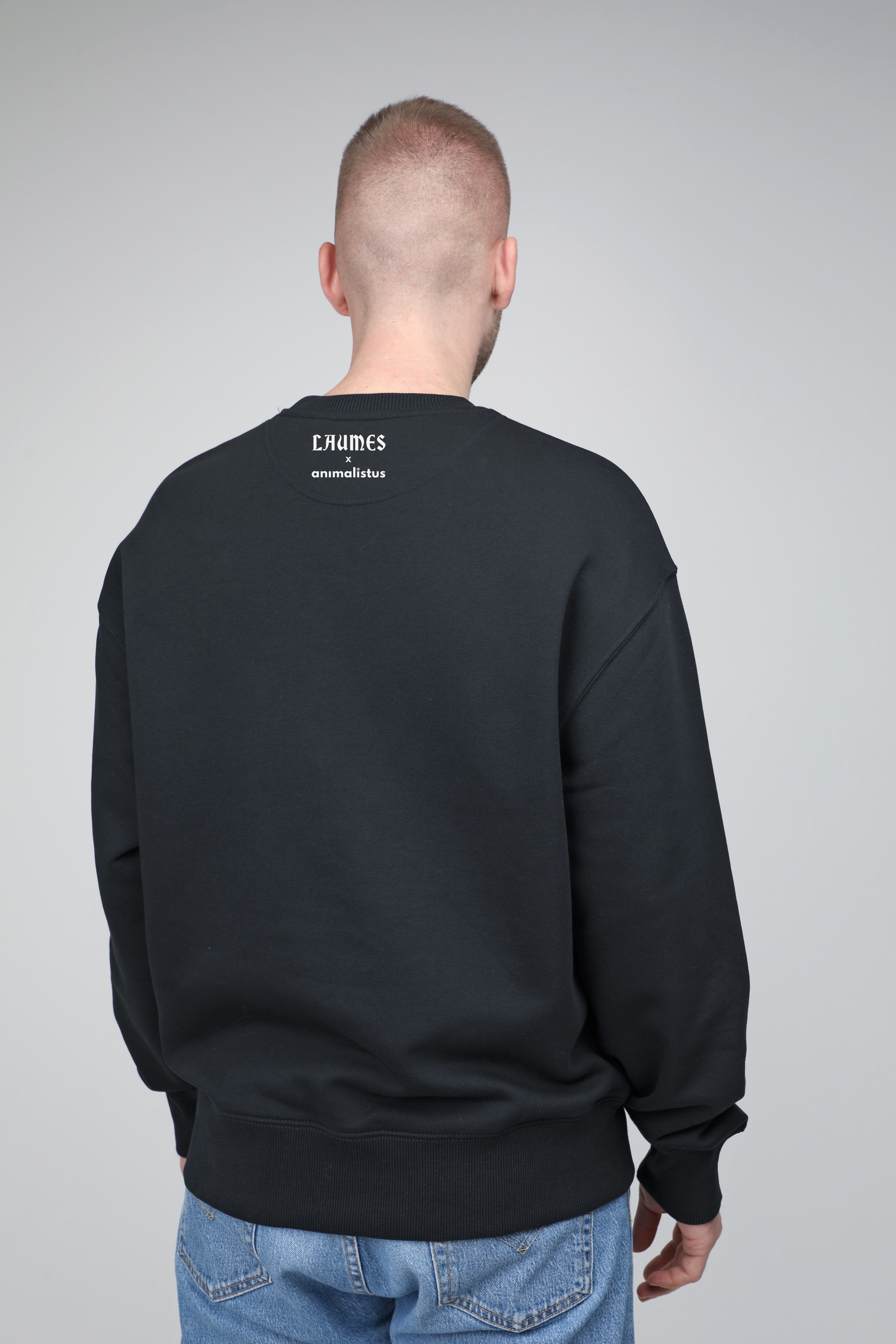 Laumės x animalistus | Crew neck sweatshirt with dog. Oversize fit | Unisex | animalistus