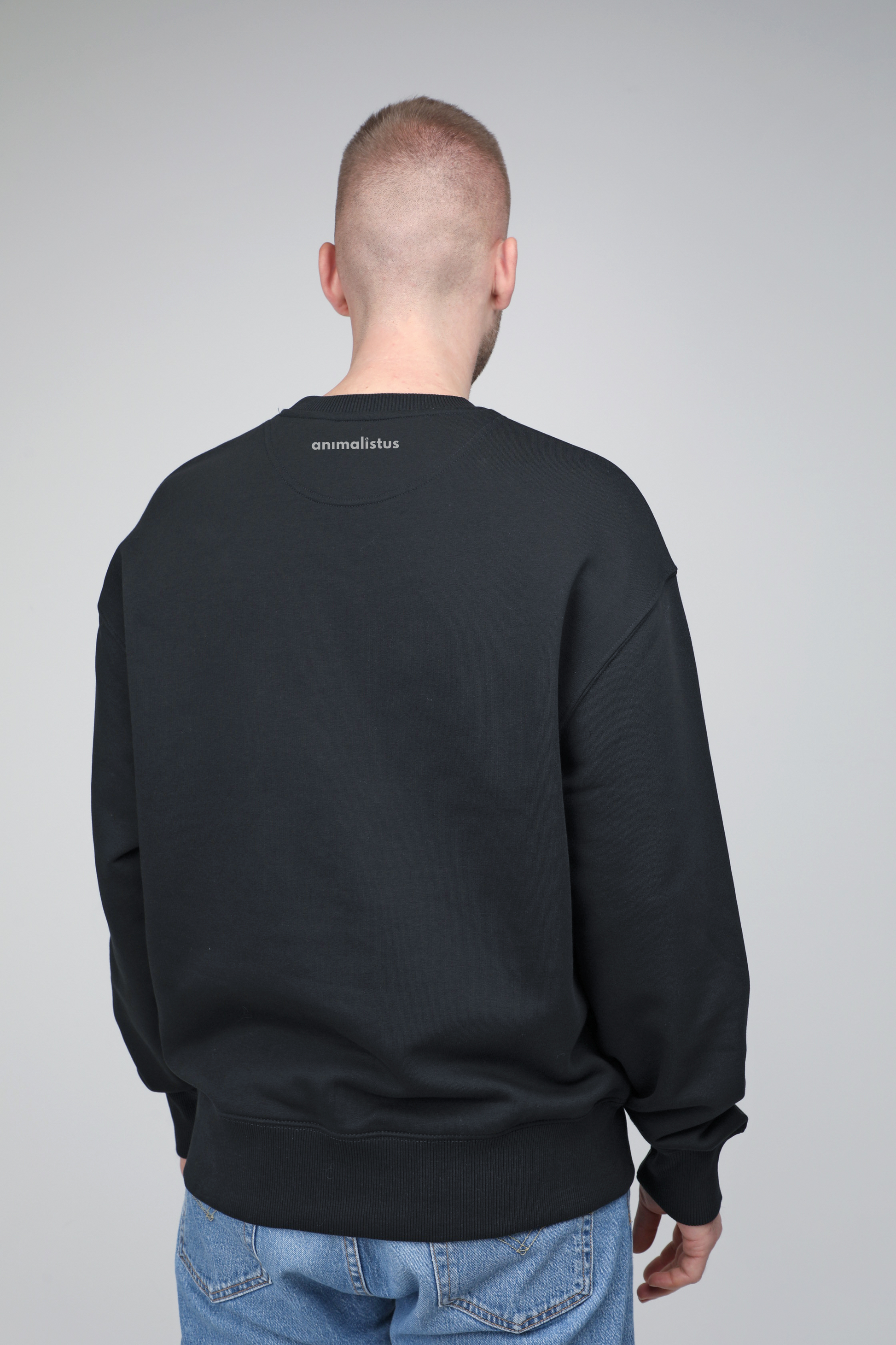 Hunt your goals | Crew neck sweatshirt with dog. Oversize fit | Unisex | animalistus