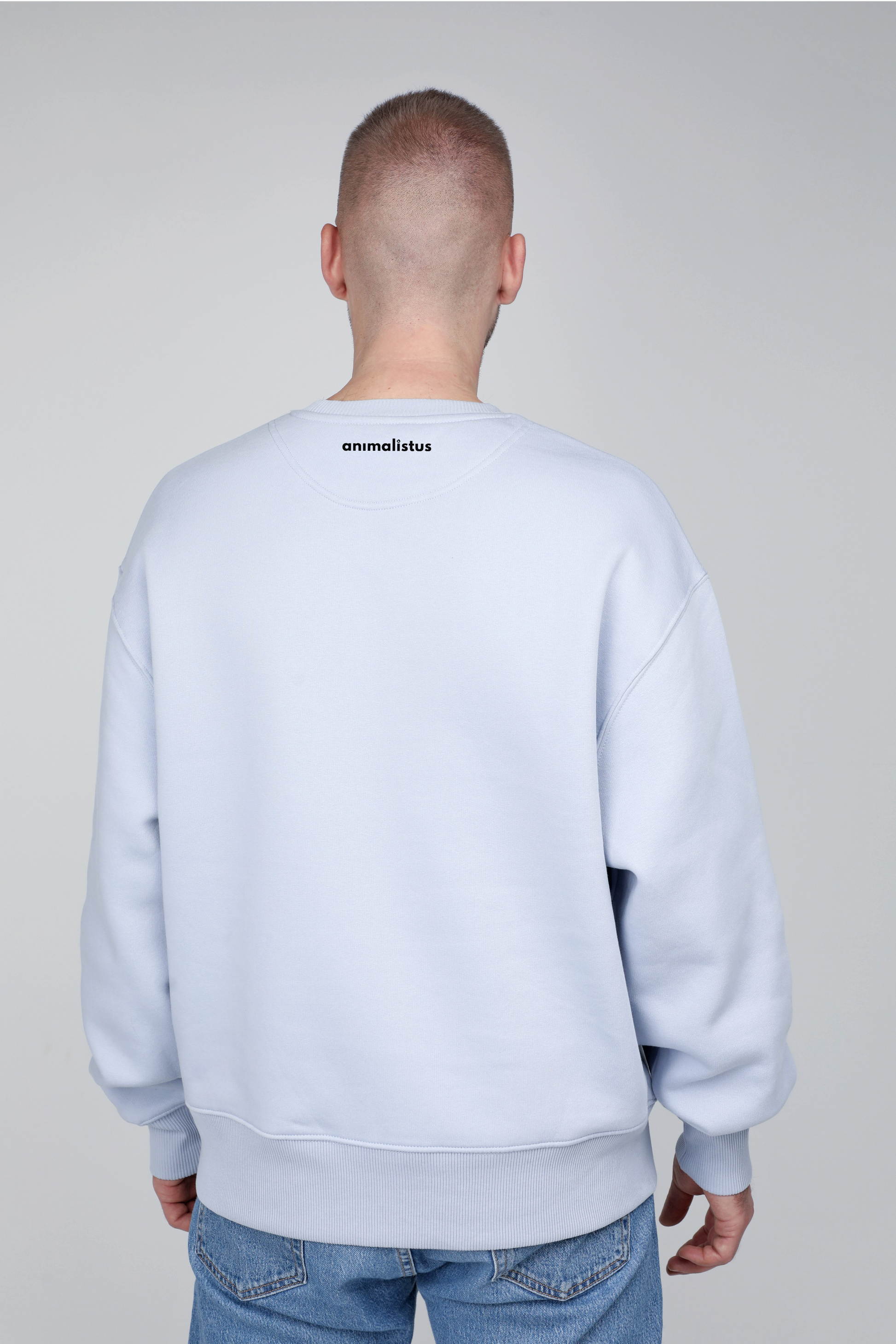 Retro racer dog | Crew neck sweatshirt with dog. Oversize fit | Unisex | animalistus