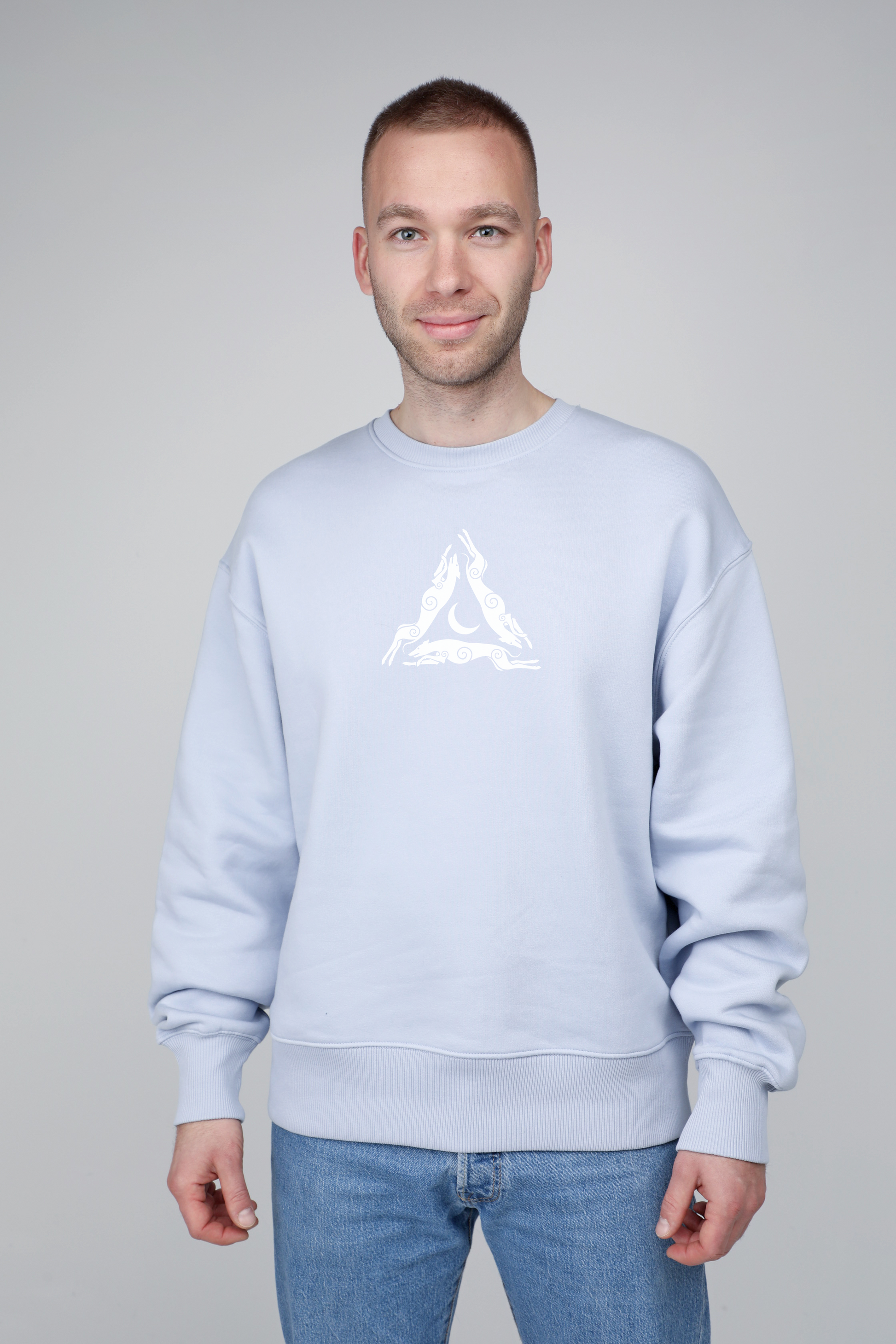Laumės x animalistus | Crew neck sweatshirt with dog. Oversize fit | Unisex | animalistus