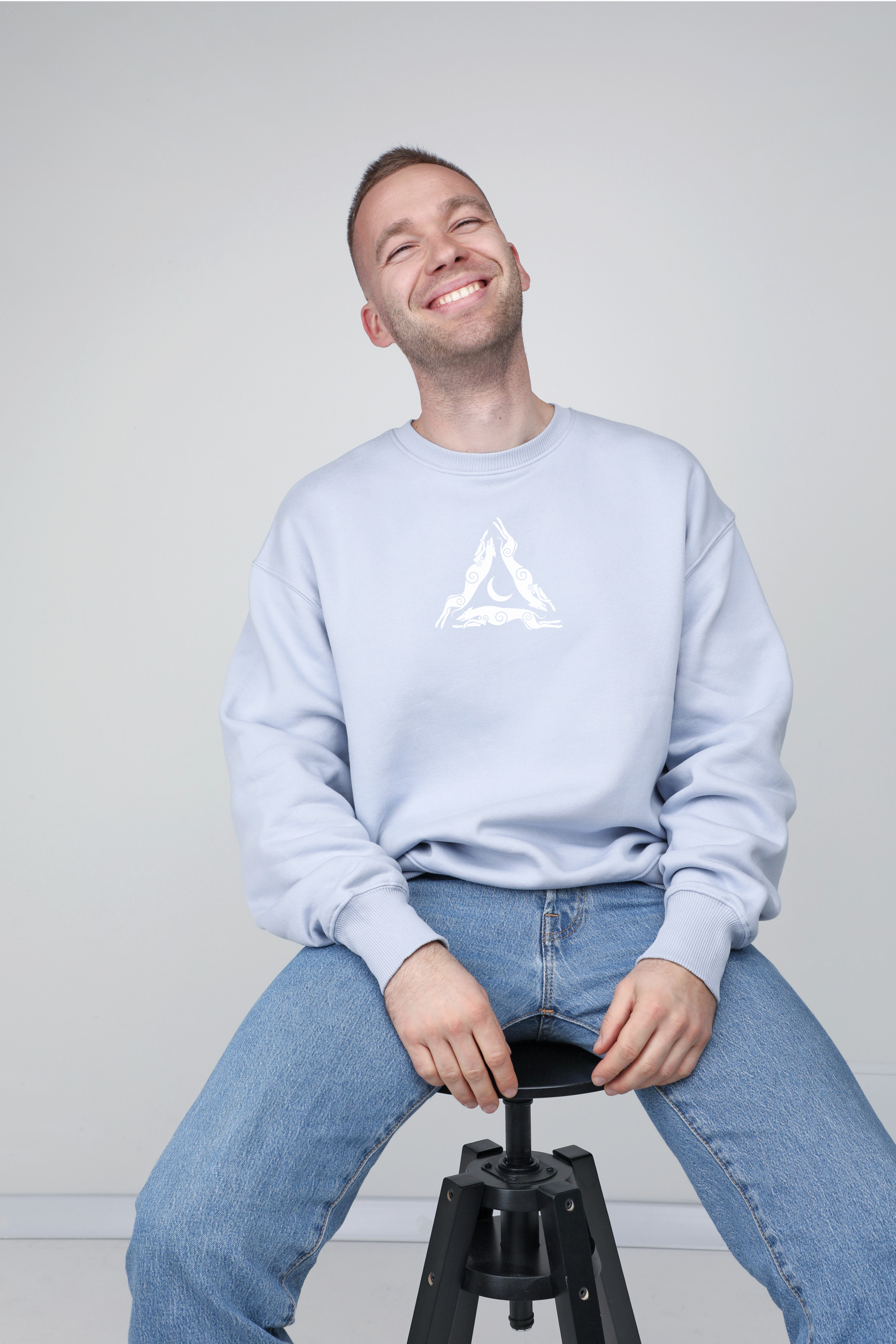 Laumės x animalistus | Crew neck sweatshirt with dog. Oversize fit | Unisex | animalistus