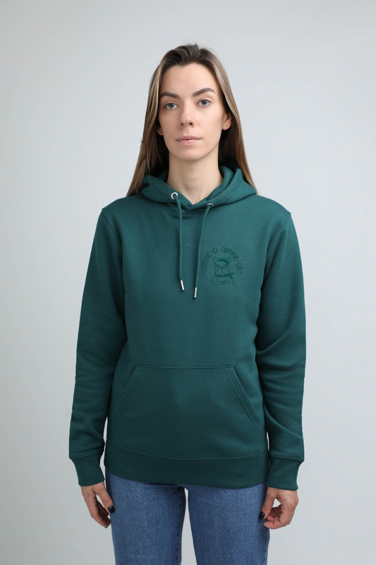 S available only | Comme ci comme ca | Hoodie with embroidered dog. Regular fit | Unisex | animalistus