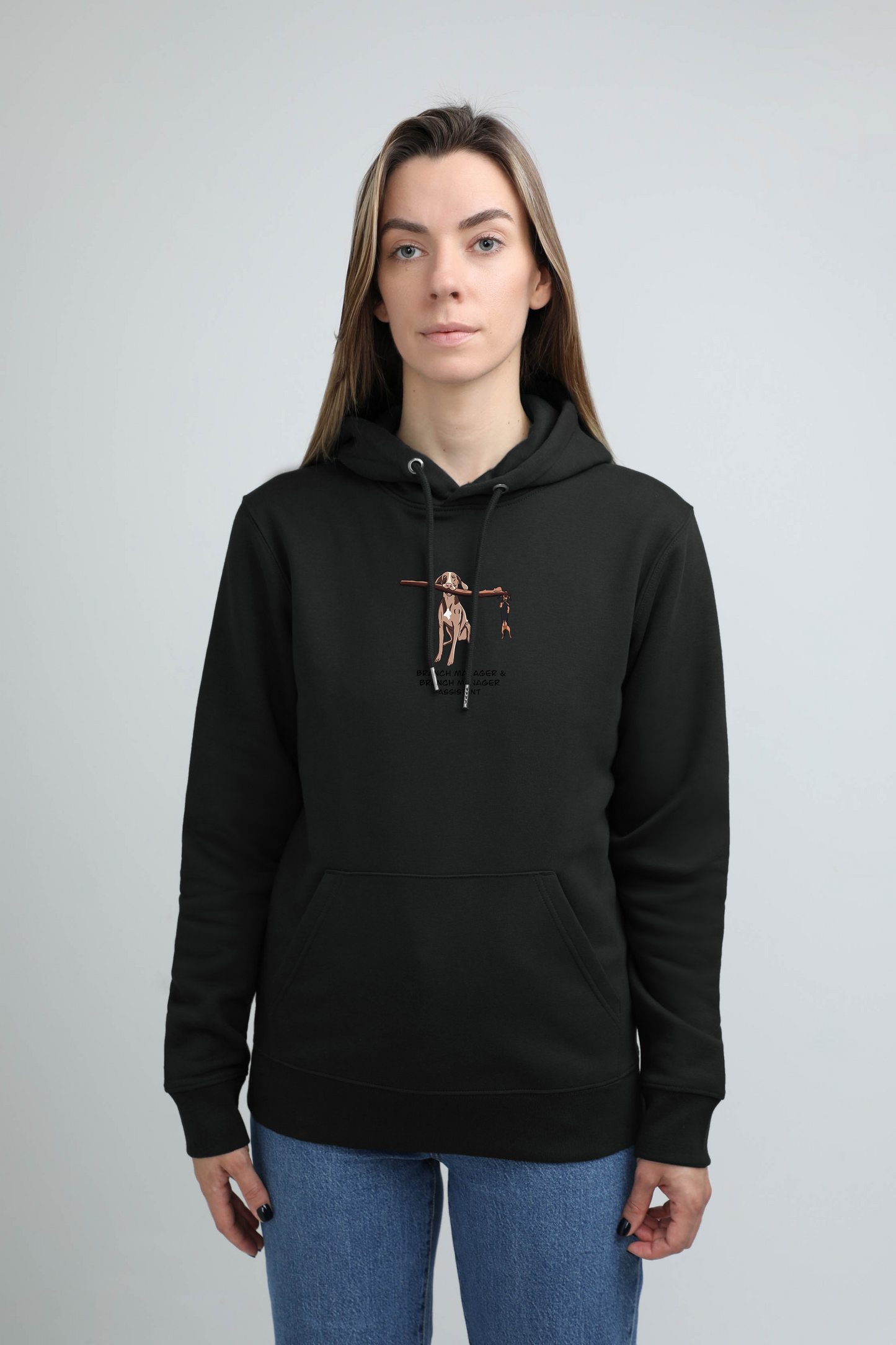 Manager dog | Hoodie with dog. Regular fit | Unisex | animalistus