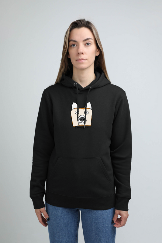 Pure-bred dog | Hoodie with dog. Regular fit | Unisex | animalistus