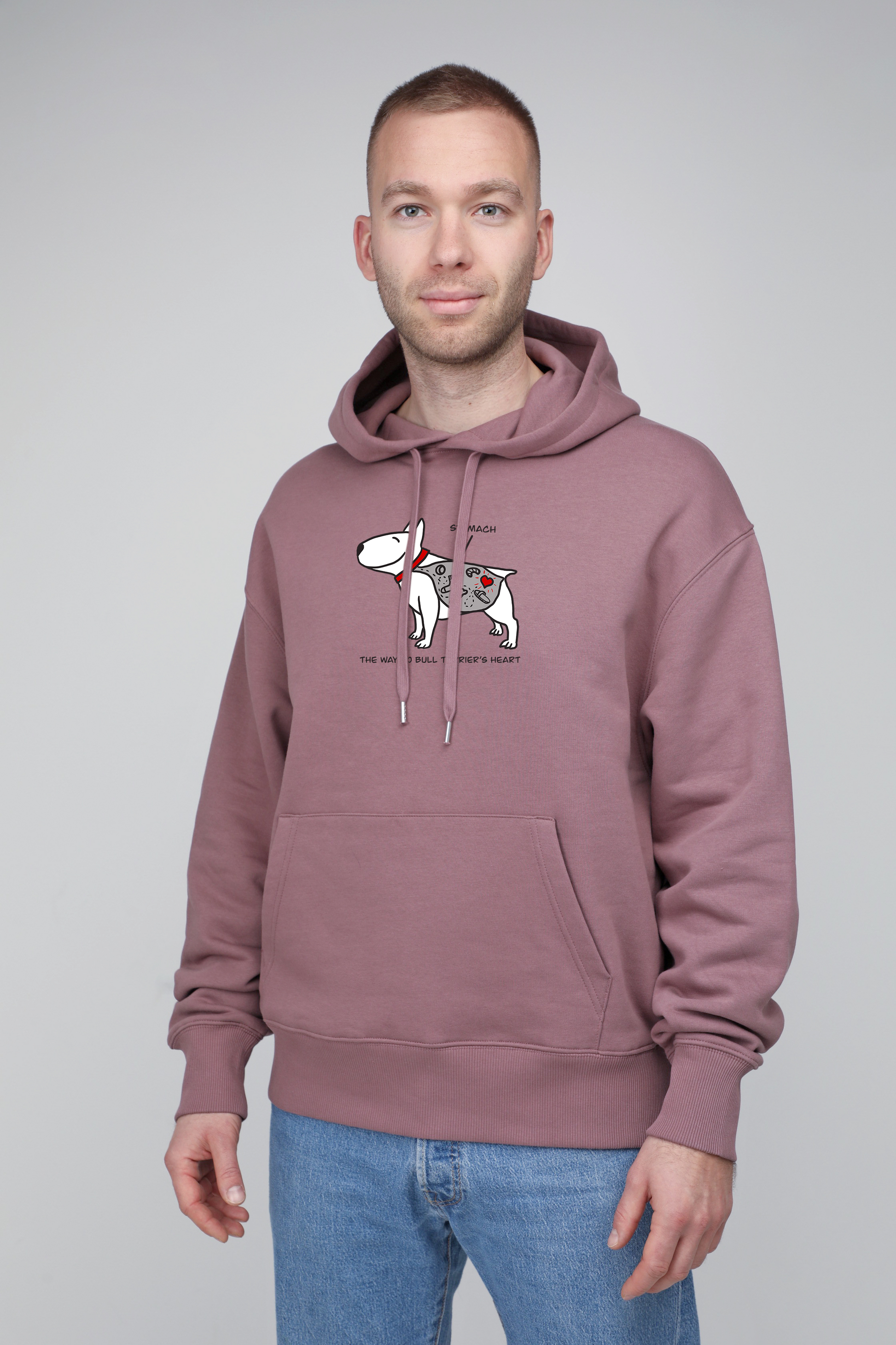 Hungry dog | Hoodie with dog. Oversize fit | Unisex | animalistus