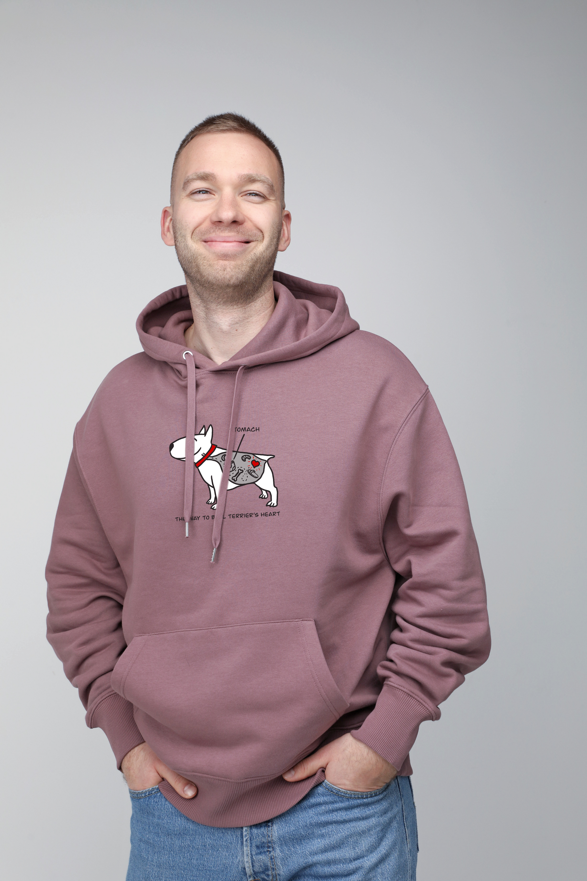 Hungry dog | Hoodie with dog. Oversize fit | Unisex | animalistus