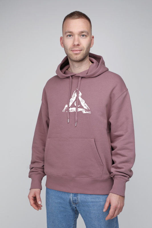Laumės x animalistus | Hoodie with dog. Oversize fit | Unisex | animalistus