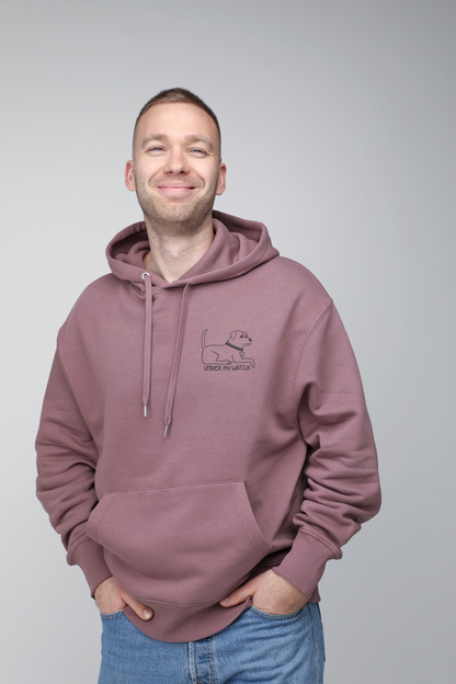Under my watch | Hoodie with embroidered dog. Oversize fit | Unisex | animalistus
