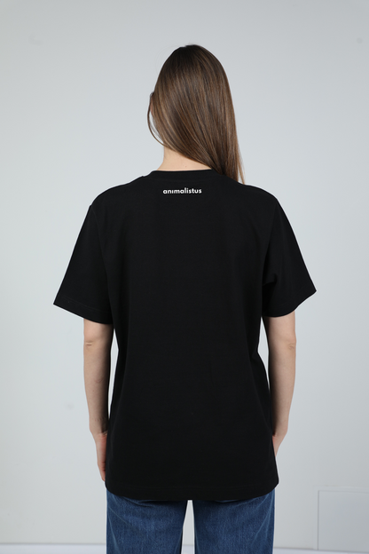 Cosy dog | Heavyweight T-Shirt with dog. Oversized | Unisex | animalistus