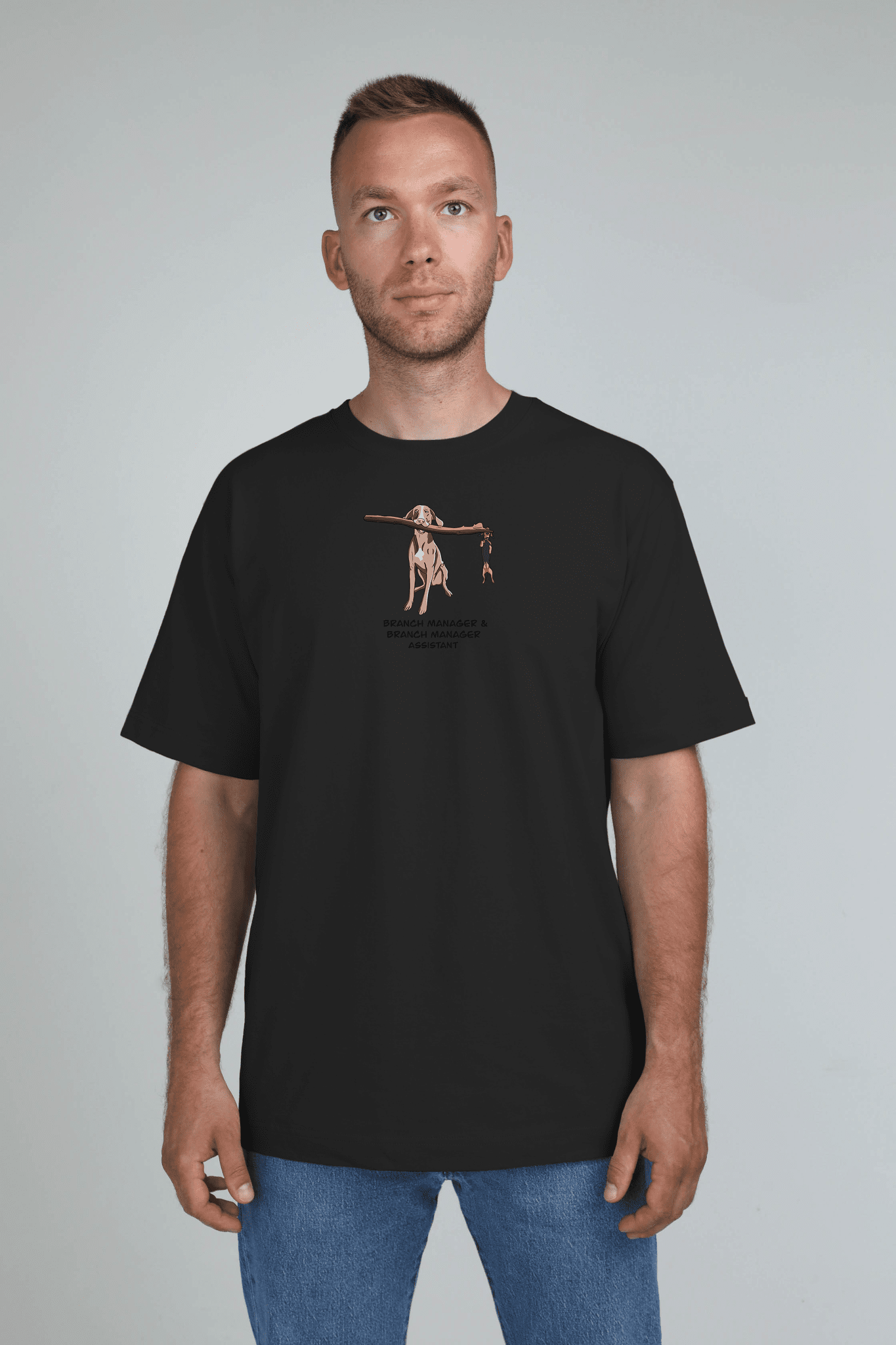 Manager dog | Heavyweight T-Shirt with dogs. Oversized | Unisex | animalistus