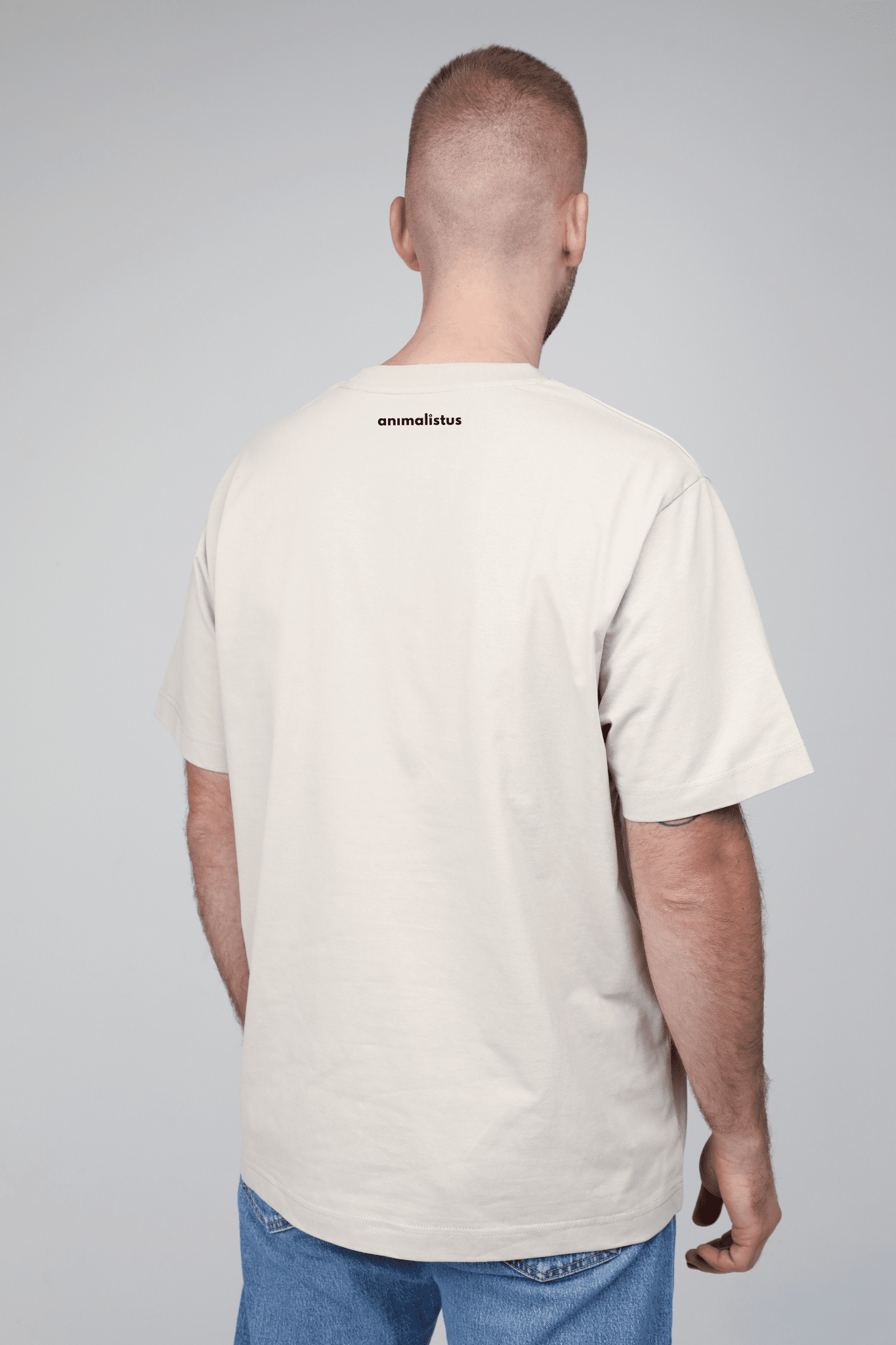 Cosy dog | Heavyweight T-Shirt with dog. Oversized | Unisex | animalistus