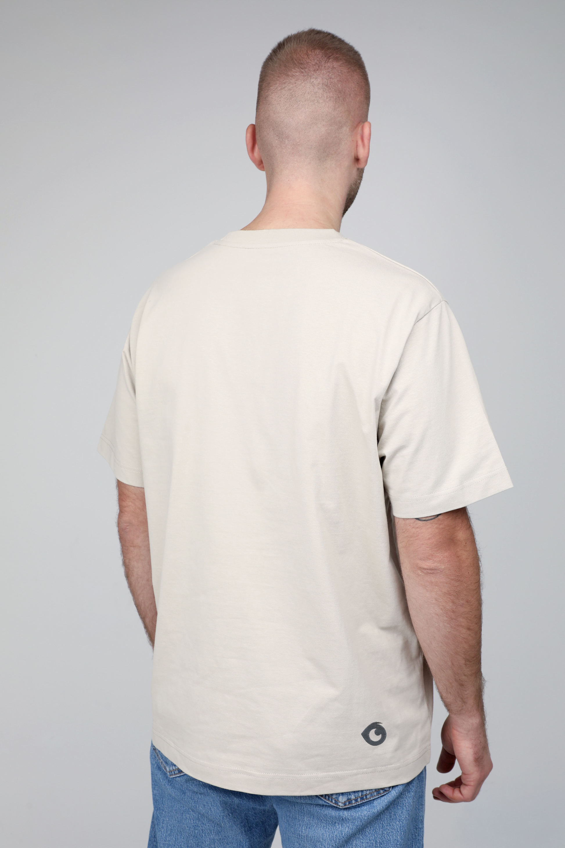 Smell the flowers | Heavyweight T-Shirt with embroidered dog. Oversized | Unisex | animalistus