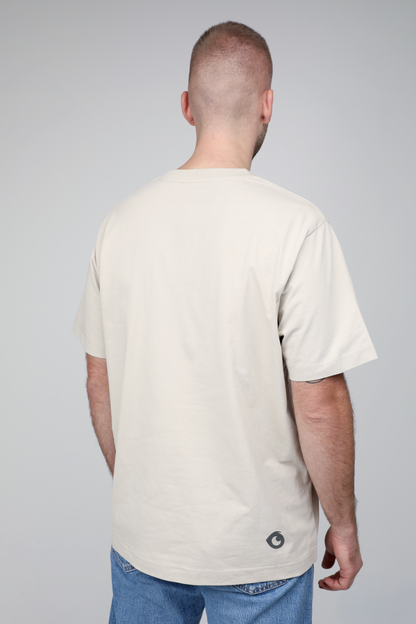 Smell the flowers | Heavyweight T-Shirt with embroidered dog. Oversized | Unisex | animalistus