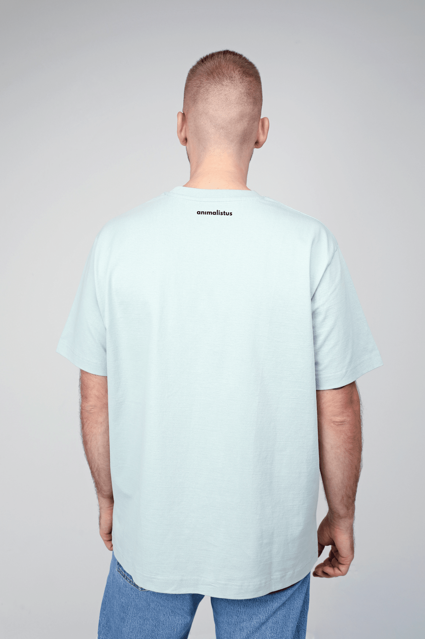 Cosy dog | Heavyweight T-Shirt with dog. Oversized | Unisex | animalistus