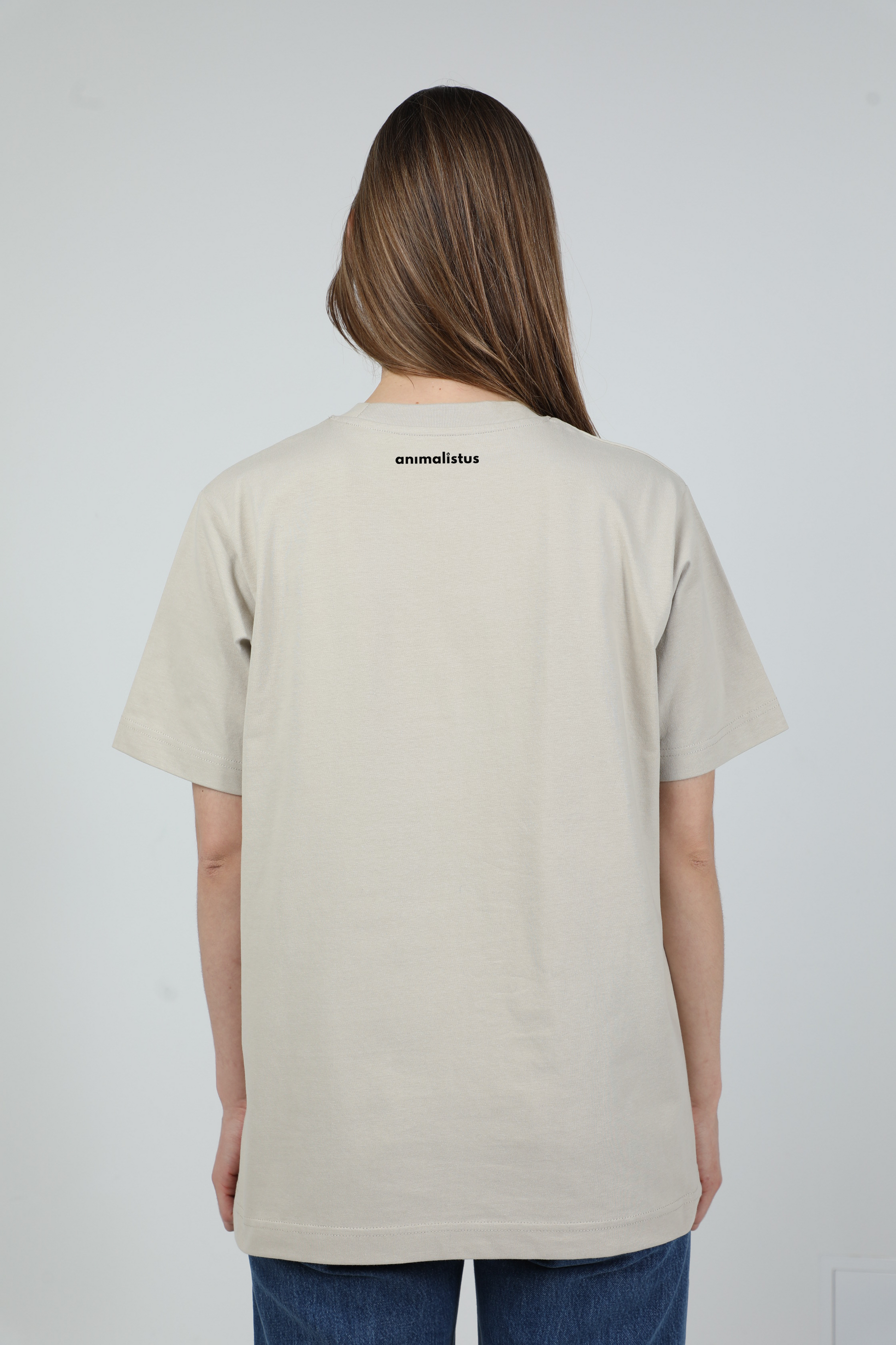 Cosy dog | Heavyweight T-Shirt with dog. Oversized | Unisex | animalistus