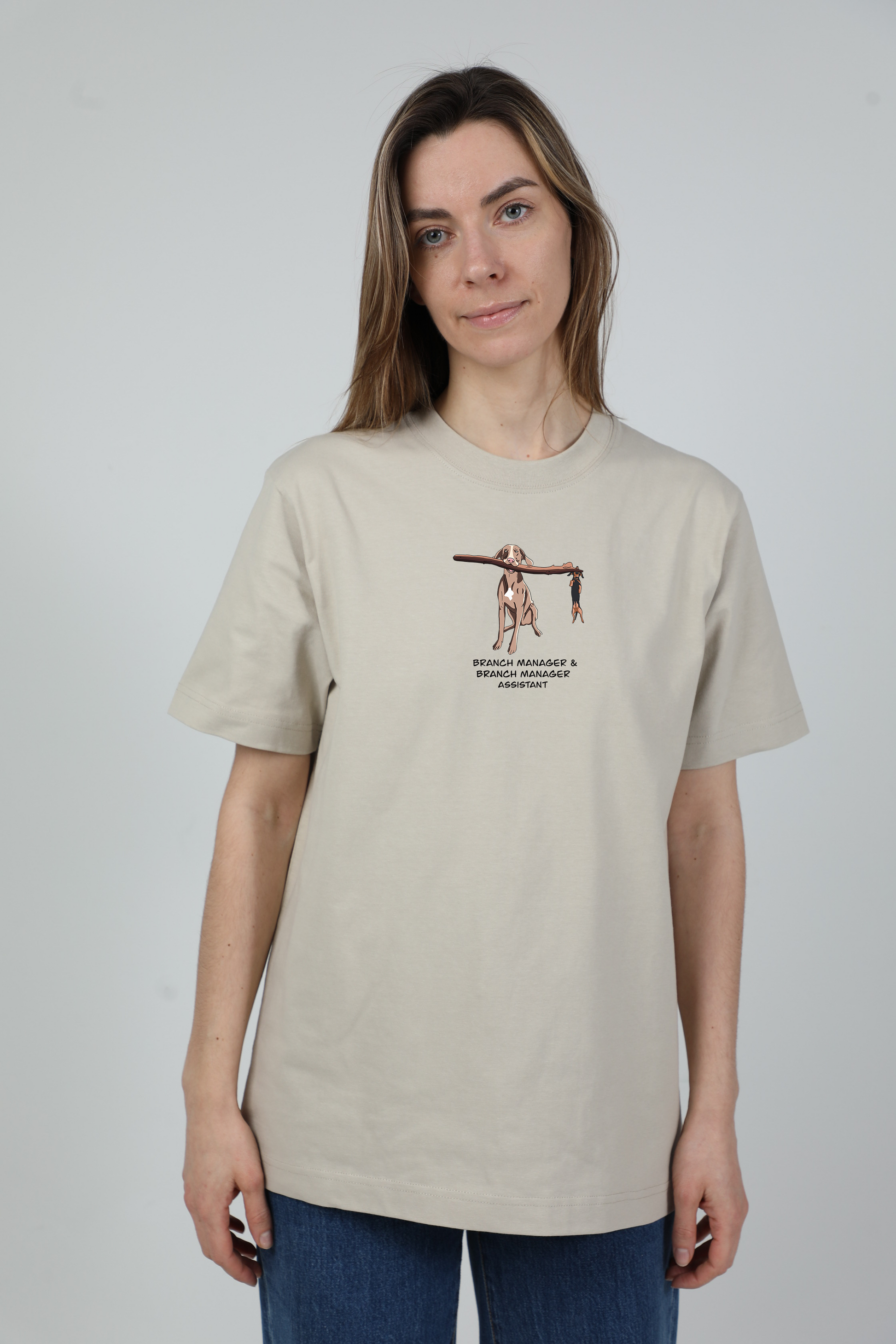Manager dog | Heavyweight T-Shirt with dogs. Oversized | Unisex | animalistus