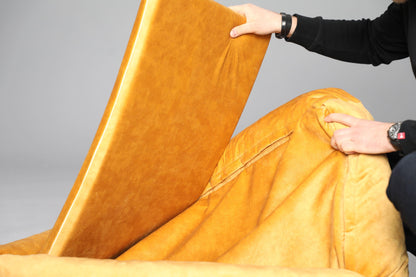 Dog bed with sides | 2-sided | AMBER YELLOW | animalistus