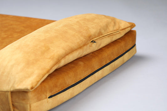 Dog's bedroom bed | ComfySupport+ | 2-sided | AMBER YELLOW | animalistus