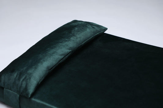 Dog's bedroom bed | ComfySupport+ | 2-sided | EMERALD GREEN | animalistus